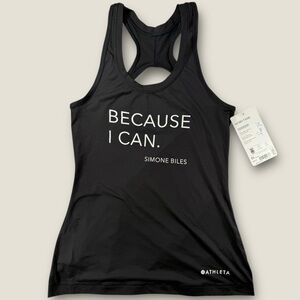 Athleta Black Tank Top Simone Biles XS